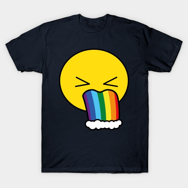 Puke Rainbow - Emoji T-Shirt by beatrizxe